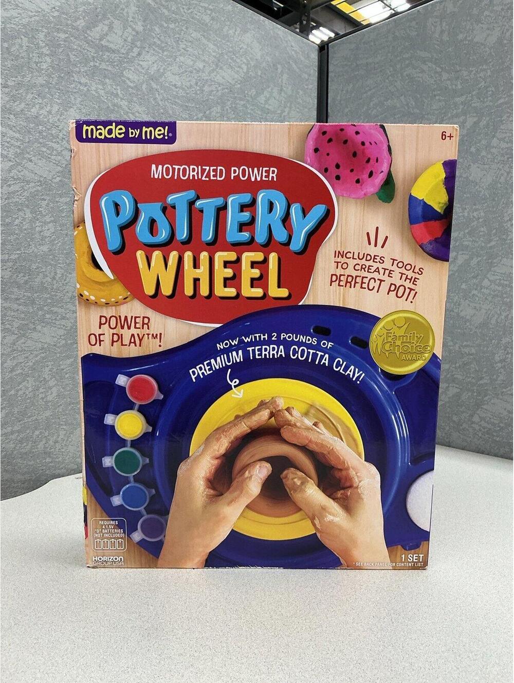 Motorized power pottery wheel